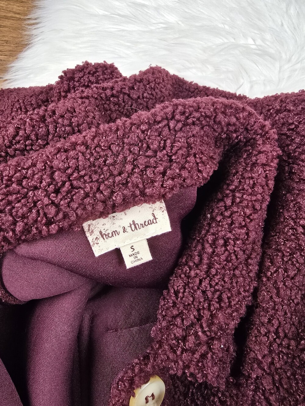 Hem & Thread Teddy Shacket Small - Picture 2 of 11